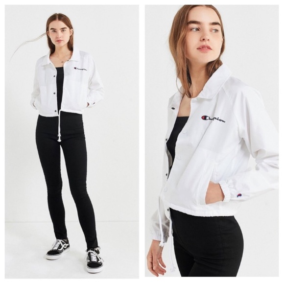 Champion white cropped full zip jacket NWT - Picture 3 of 9